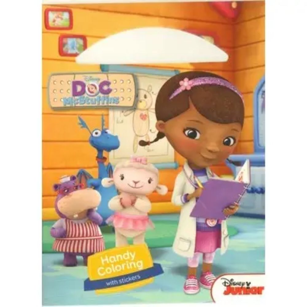 [616626] Coloriage Pratique de Doc Mcstuffins avec Autocollants