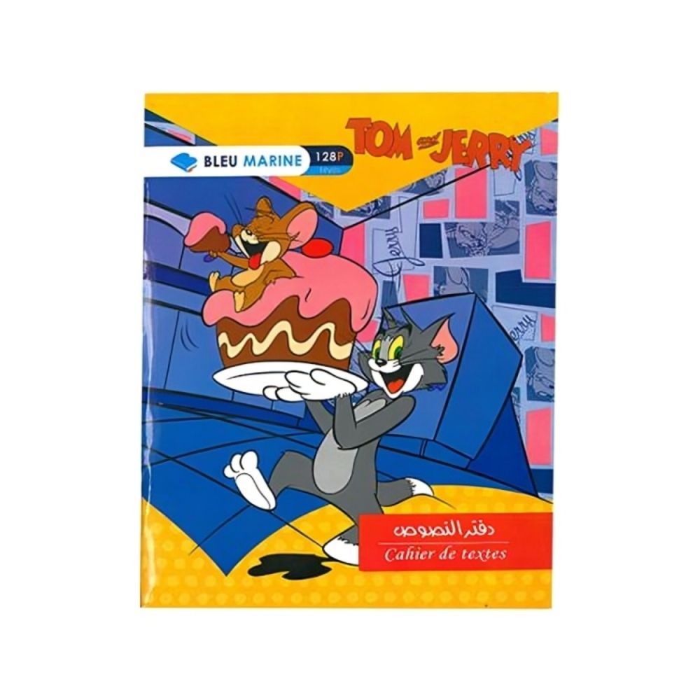 [532627] Cahier de Texte Brochure Bleu Marine 128 pages
