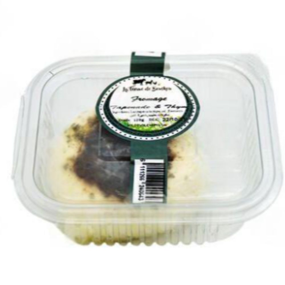 [715614] Fromage de Chèvre à la Tapenade et au Thym – Ferme de Bouskoura 120g