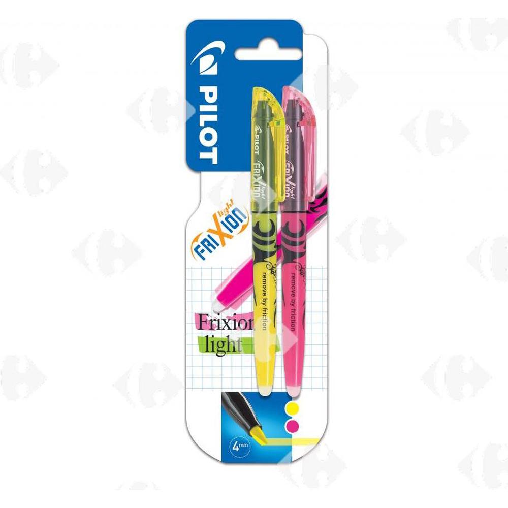 Surligneur Jaune et Rose Frixion Light Pilot 4mm