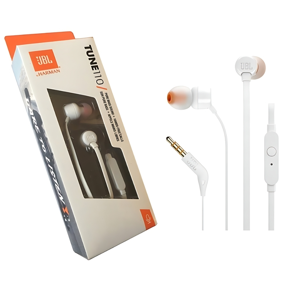 Écouteurs Tune 110 Blanc JBL
