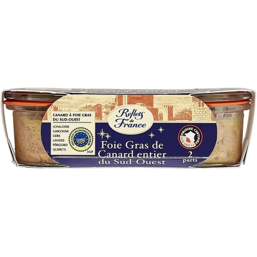 Foie Gras de Canard Entier Sud-Ouest Rillettes du Périgord Reflets de France 2x40g