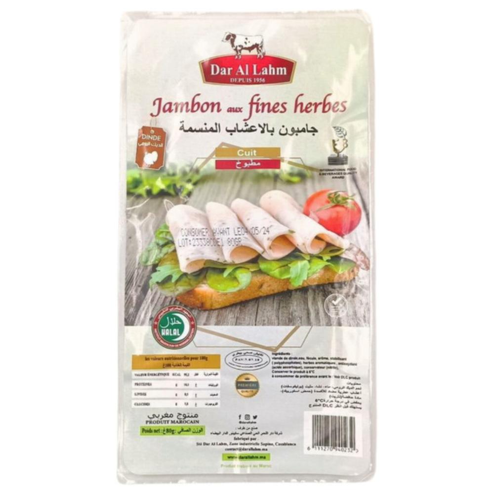 Tranche de Jambon aux Fines Herbes Dar Al Lahm 80g.