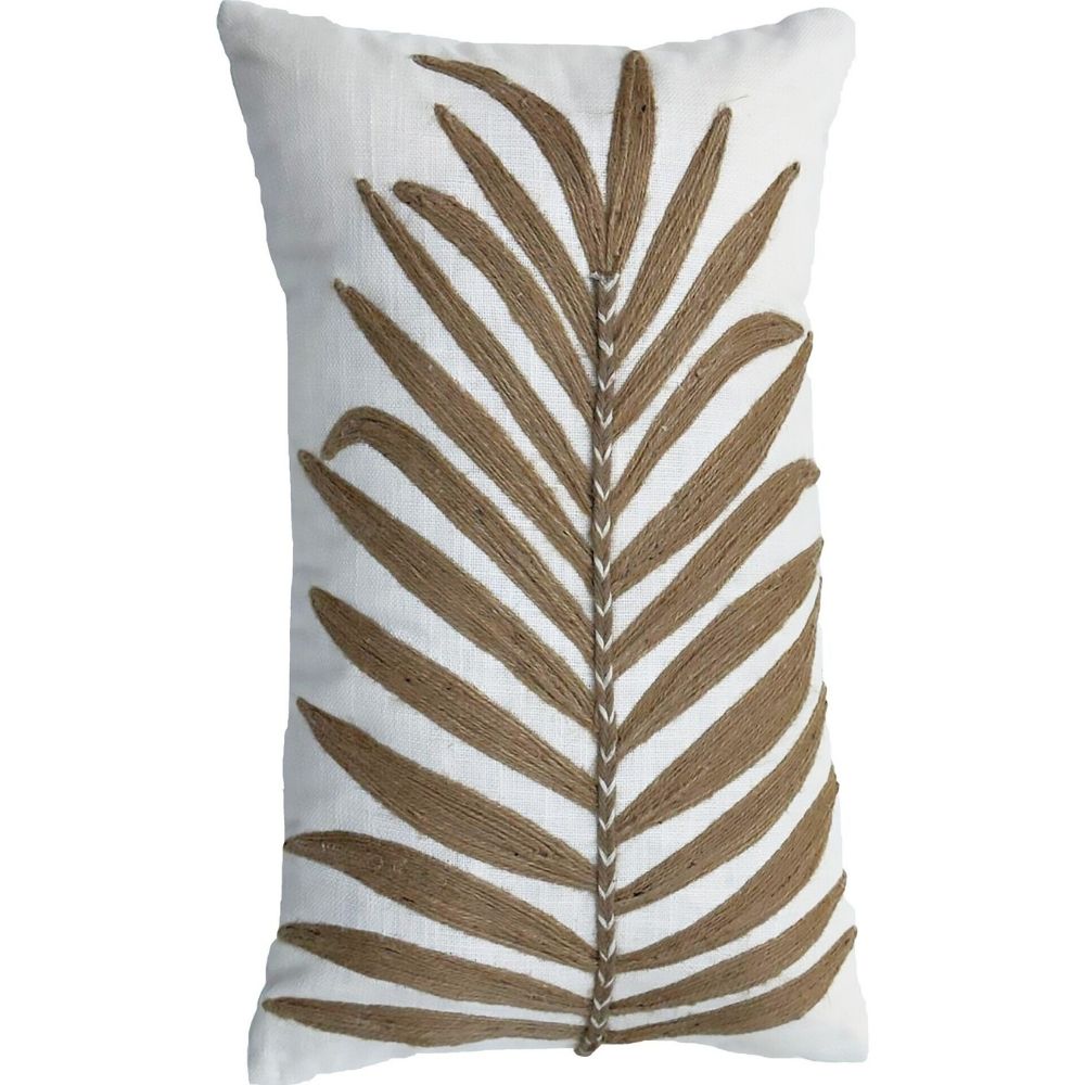 [731352] Coussin Rectangulaire Jute Palmier Kasa 30x50cm