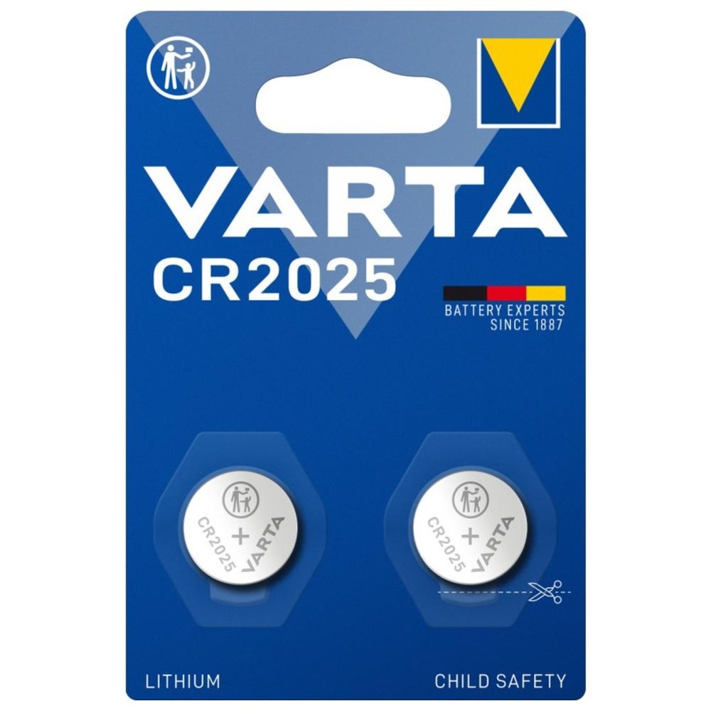 [651246] 2 Piles Bouton CR2025 Varta.