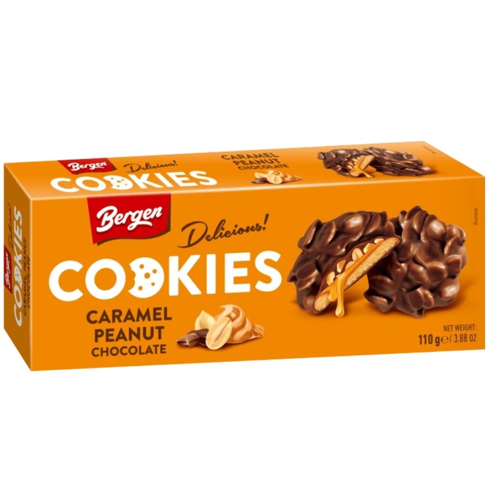 [696585] Cookies au Chocolat et Cacahuètes Bergen 110g