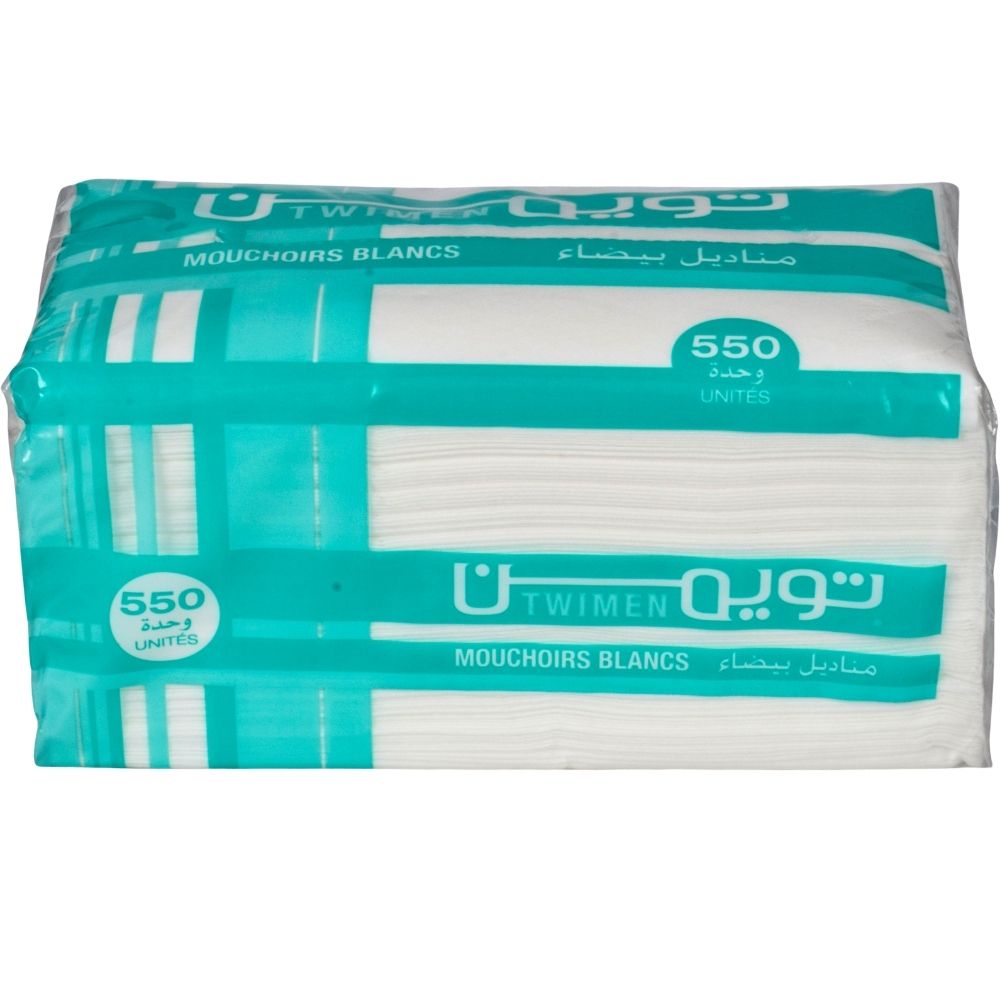 [730245] Mouchoir Sachet Twimen – 550 unités