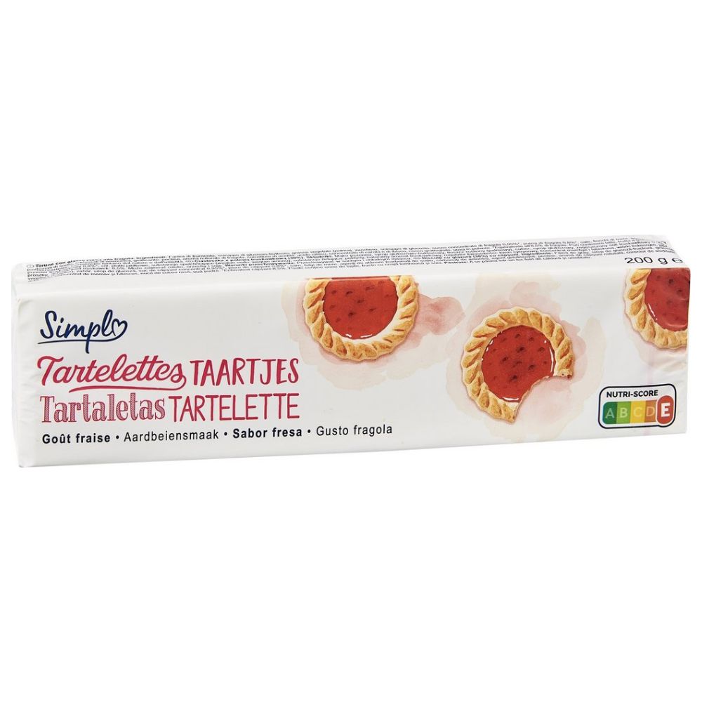 Tartelettes Fraise Brabantia Carrefour Blanc 200g