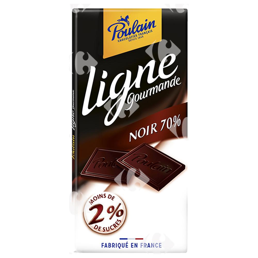 [653262] Tablette de Chocolat Noir Fine Gourmande Poulain 100g