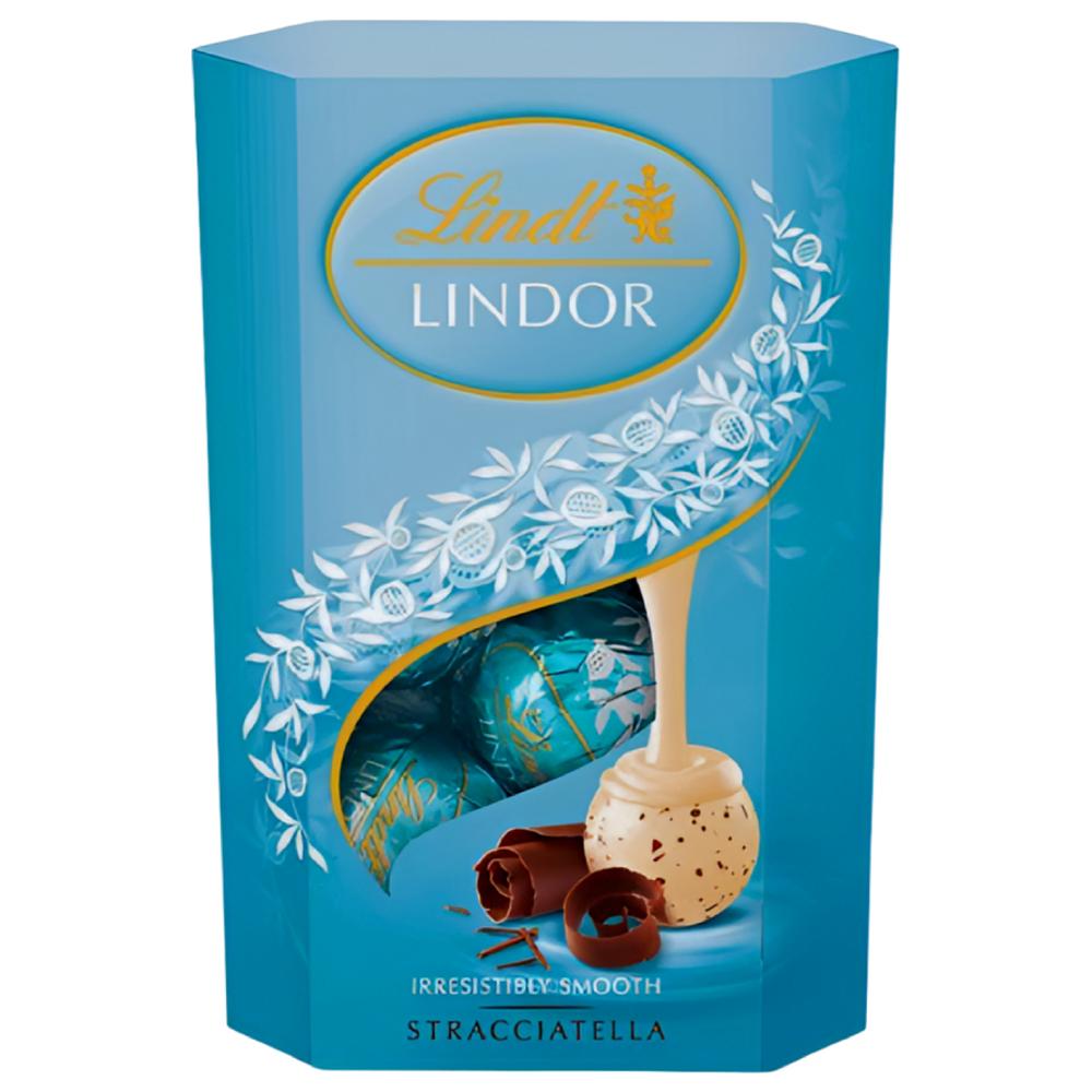 Boîte de Chocolat Blanc Stracciatella Lindt Lindor 200g