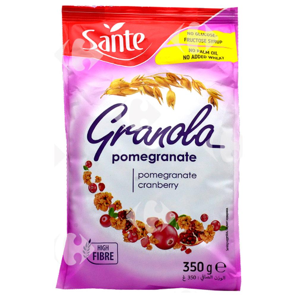 Muesli Croustillant à la Grenadine et aux Myrtilles Granola Sante 350g