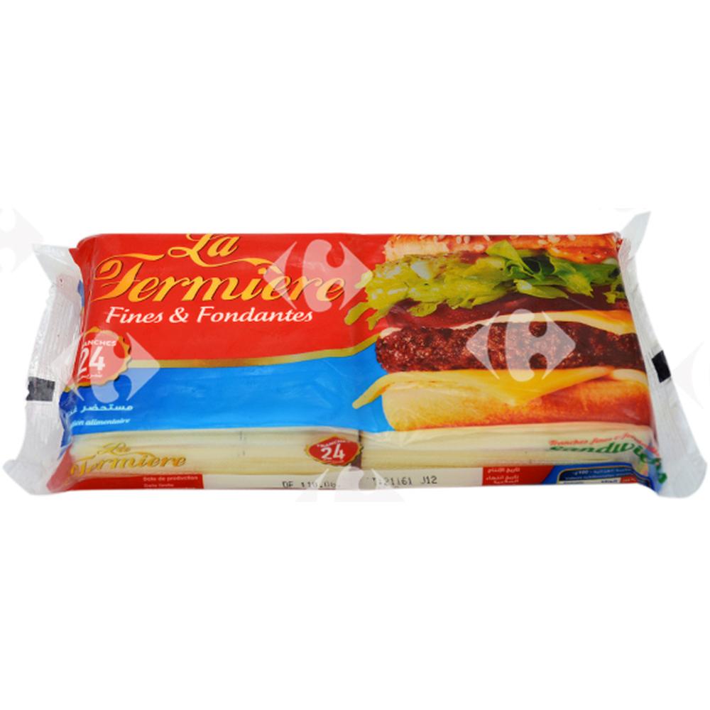 [590239] Fromage Fondu en Tranches la Fermière 400g