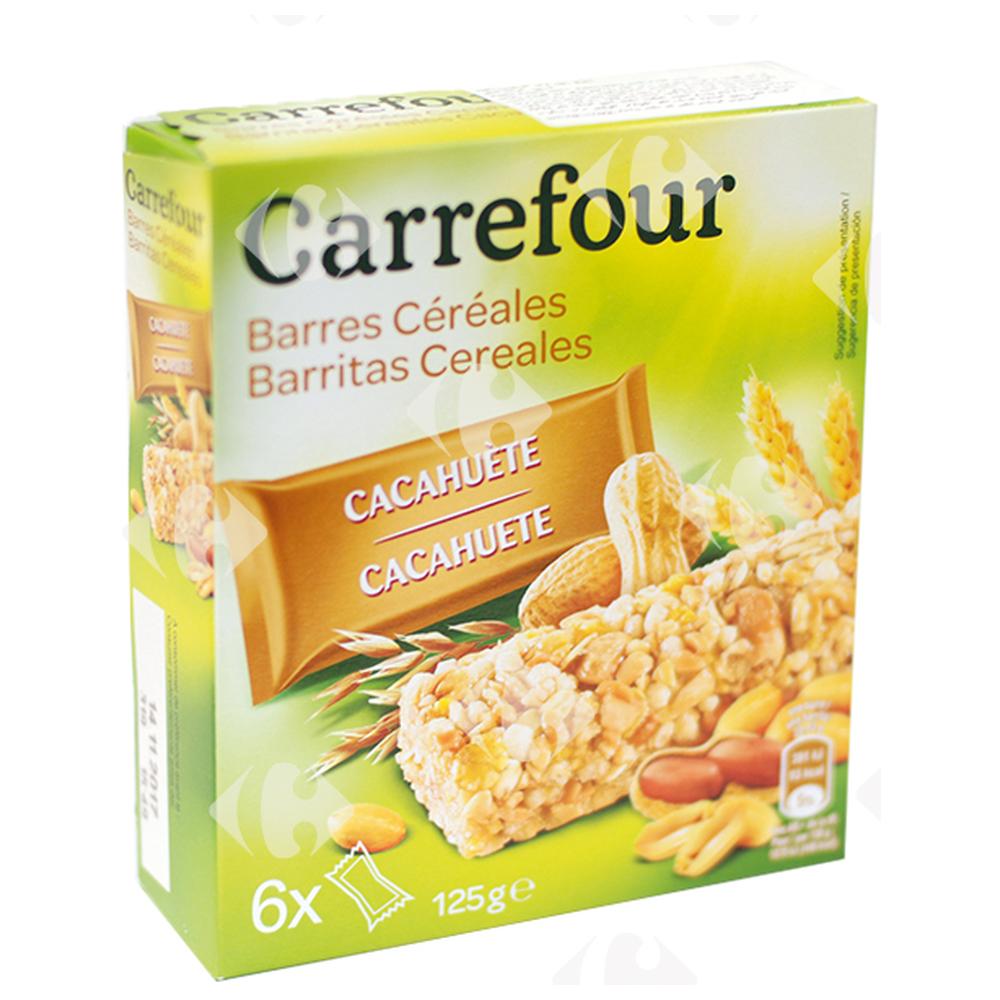 [231092] Barres de Céréales aux Cacahuètes Carrefour 125g