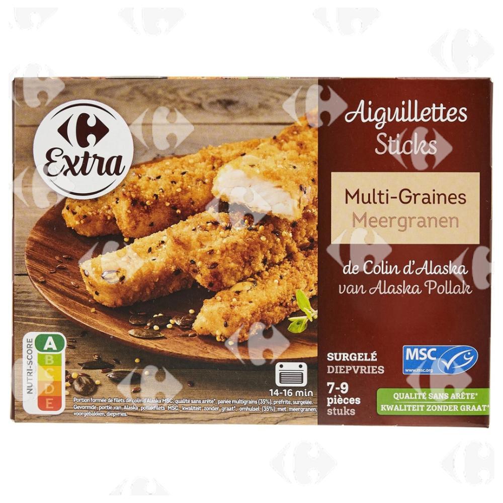 [707818] Aiguillettes colin d'Alaska Multi-Graines Carrefour Extra 400g