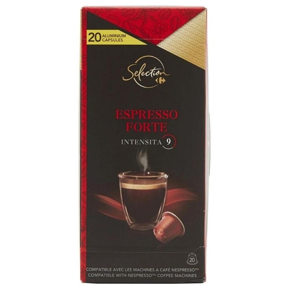 Café Capsules Expresso Corsé Carrefour Selection 20 unités