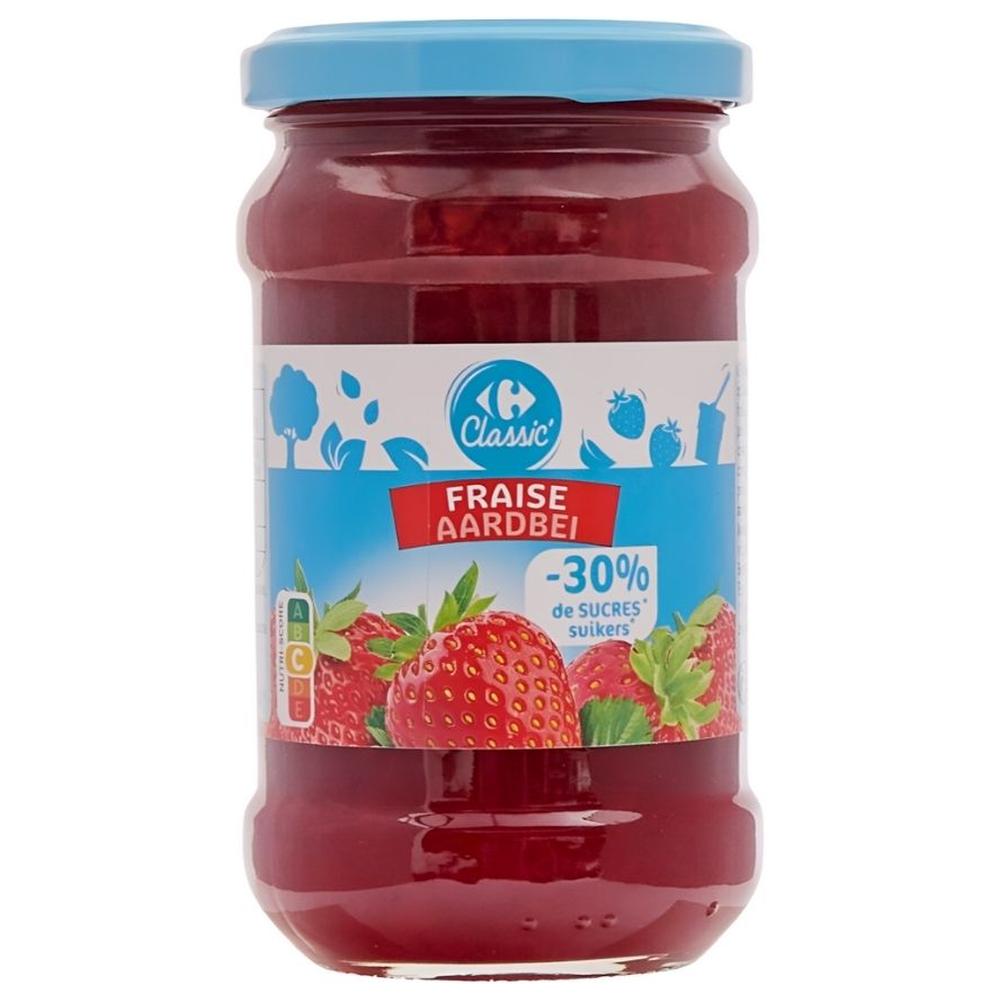 [637637] Confiture de Fraises Allégée en Sucres Carrefour Classic 340g