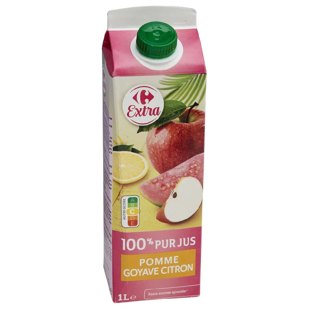 [712716] Pur Jus Pomme Goyave Citron Carrefour Extra 1L