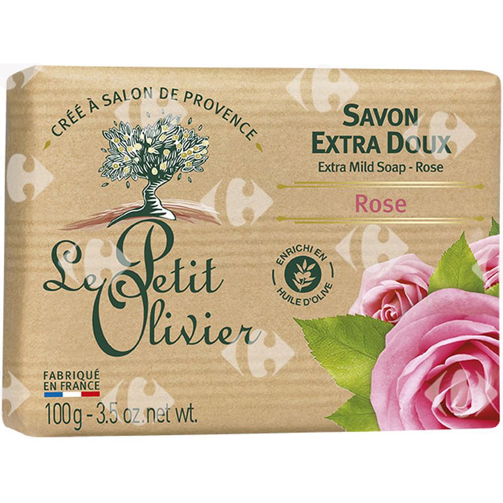 [673217] Savon Extra Doux Rose Le Petit Olivier 100G