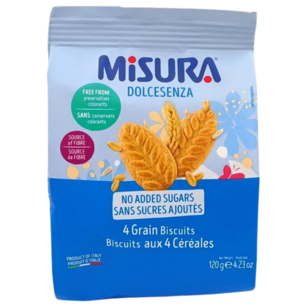 [628836] Biscuits Digestive Multi-Grains Sans Sucres Ajoutés Dolcesenza Misura 120g