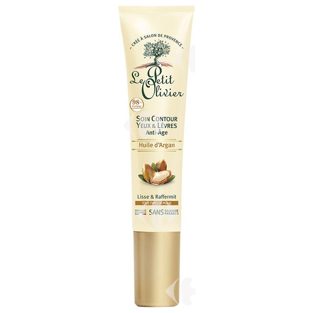 Soin Contour Yeux & Lèvres anti-âge Argan Le Petit Olivier 15ml