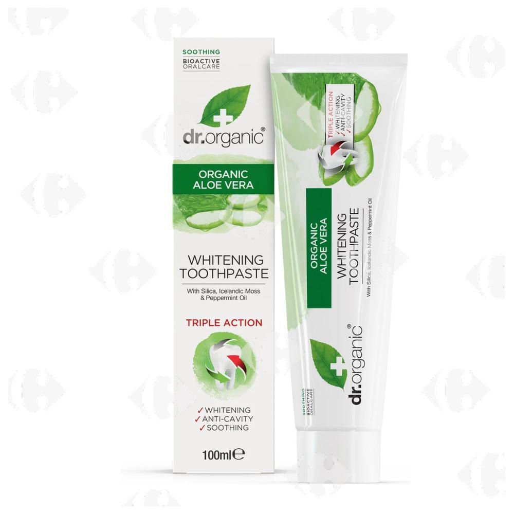 [682815] Dentifrice à l'Aloe Vera Bio Dr.Organic 100ml