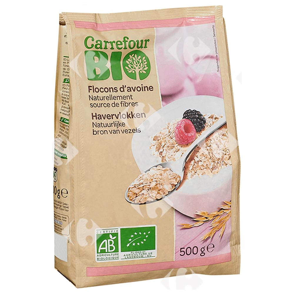 [458096] Flocons d'Avoine Carrefour Bio 500g