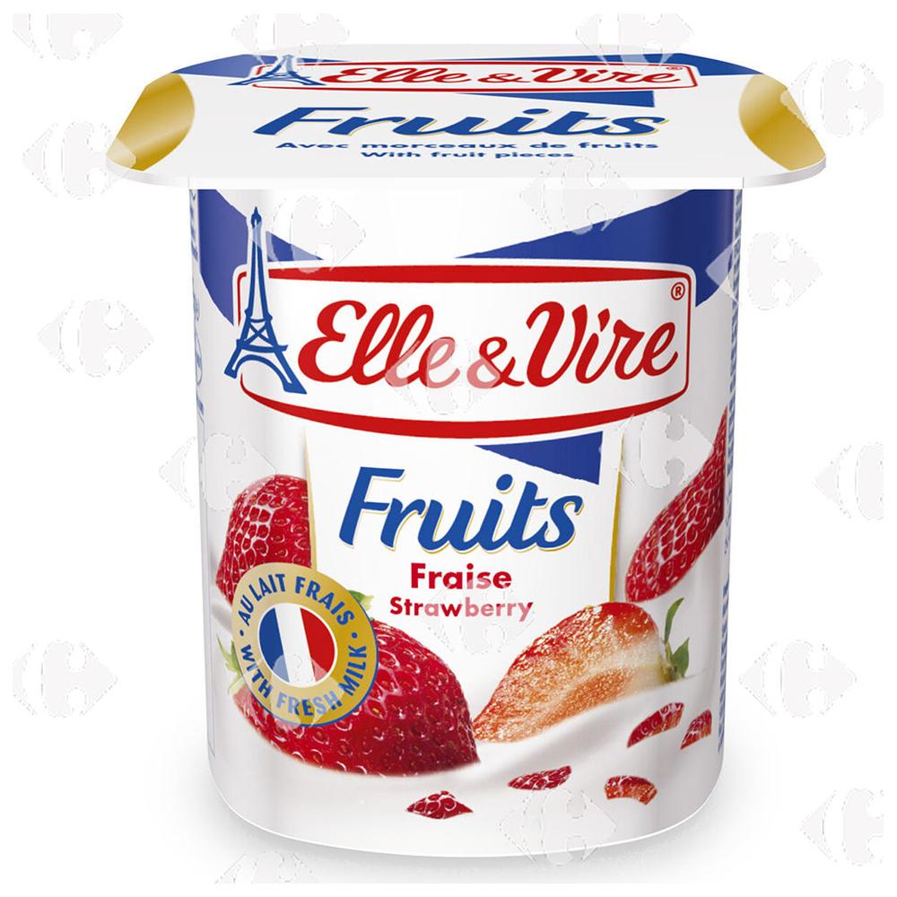 [29649] Dessert Lacté Fraise Elle Et Vire 125g