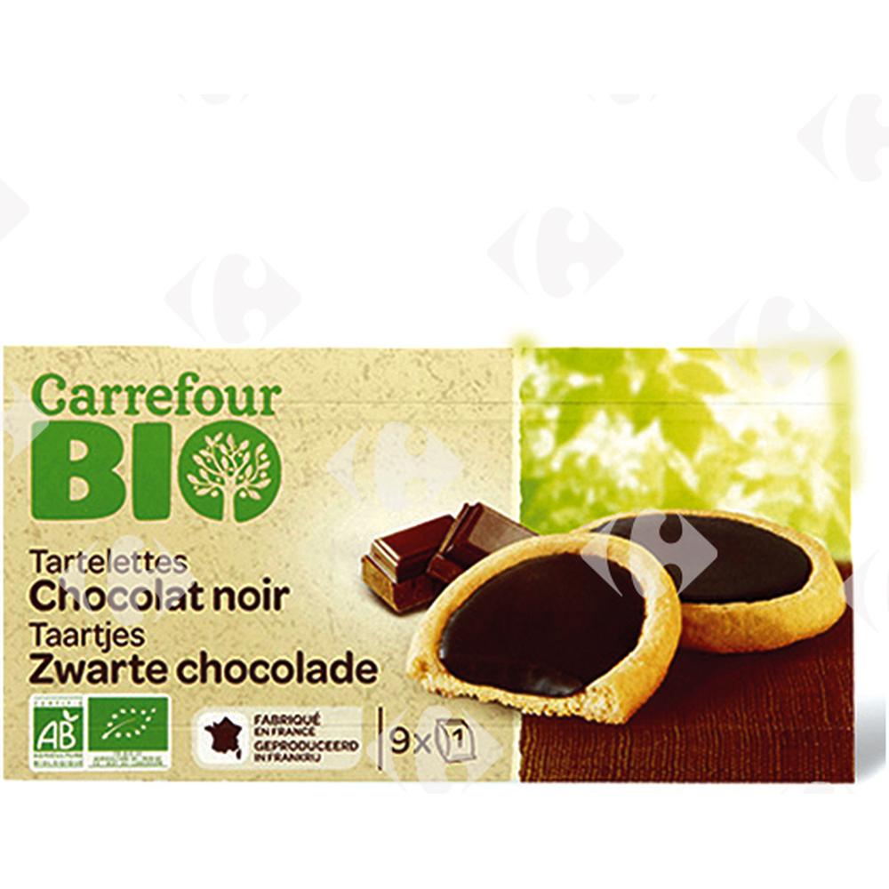 [527952] Tartelettes Chocolat Noir Carrefour Bio 125g
