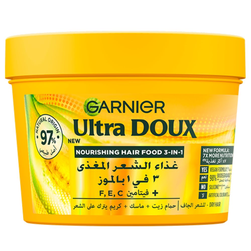 [650549] Hair Food 3en1 Banane Karité Ultra Doux Garnier 390ml