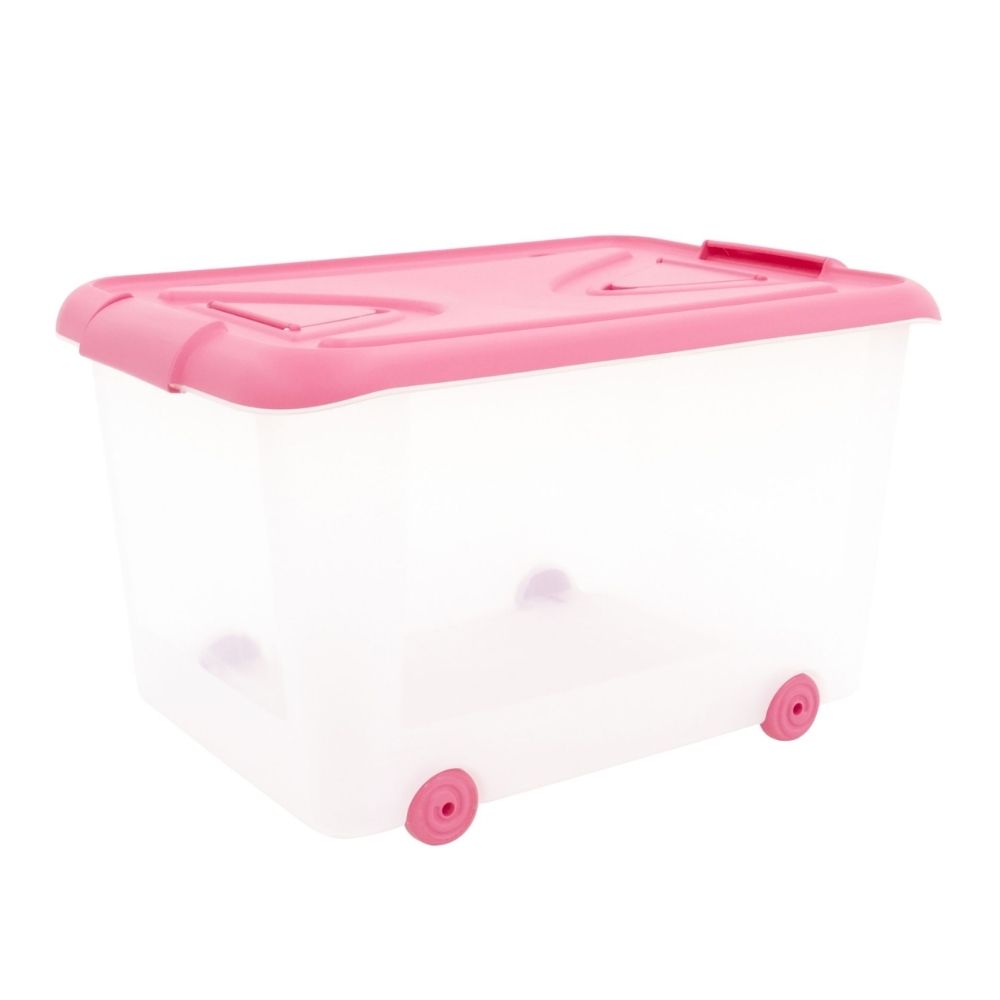 [148607] Boîte Alimentaire Transparente avec Roues Fresh Box 36L