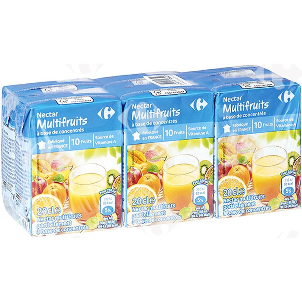[185037] Pack Nectars Multifruits Carrefour 6x20cl