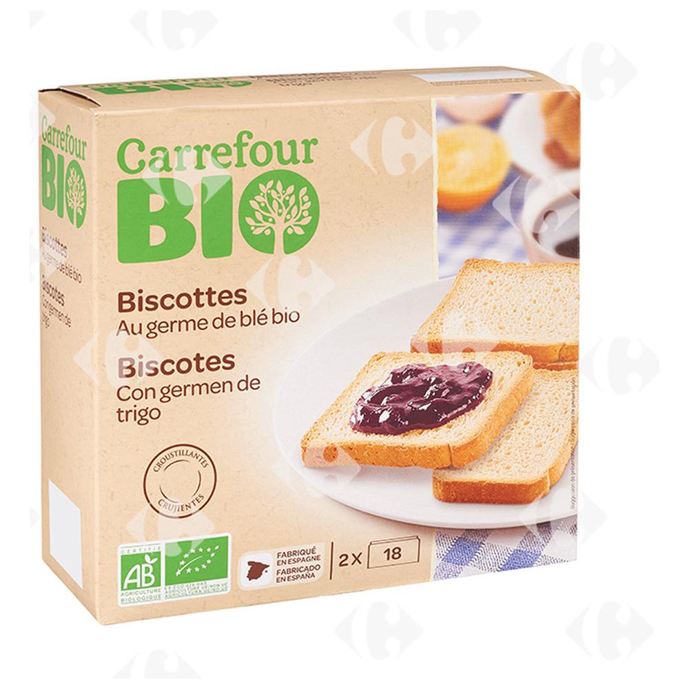 [209612] Biscottes au Germe de Blé Carrefour Bio 300g