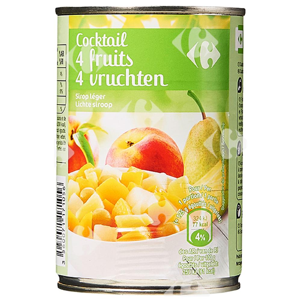 Cocktail de Fruits Sirop Carrefour 250g