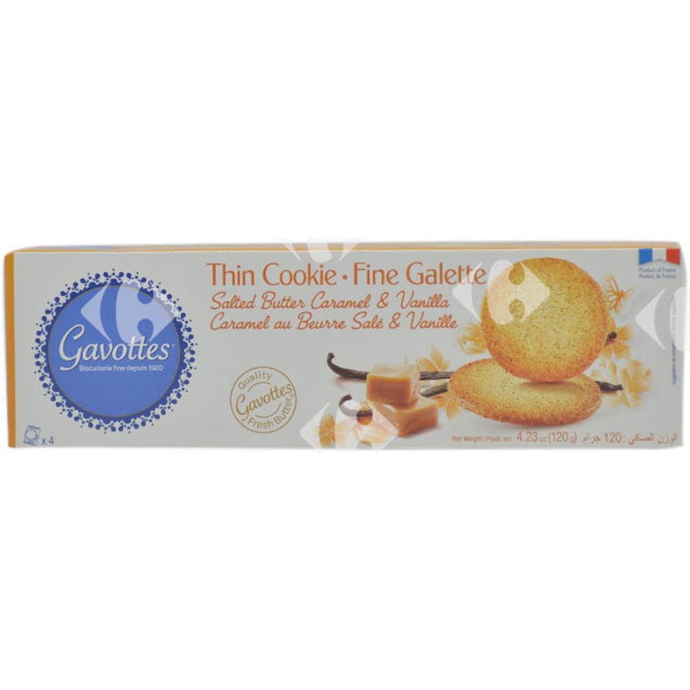 Galettes Fines au Caramel Beurre Salé et Vanille Gavottes 120g