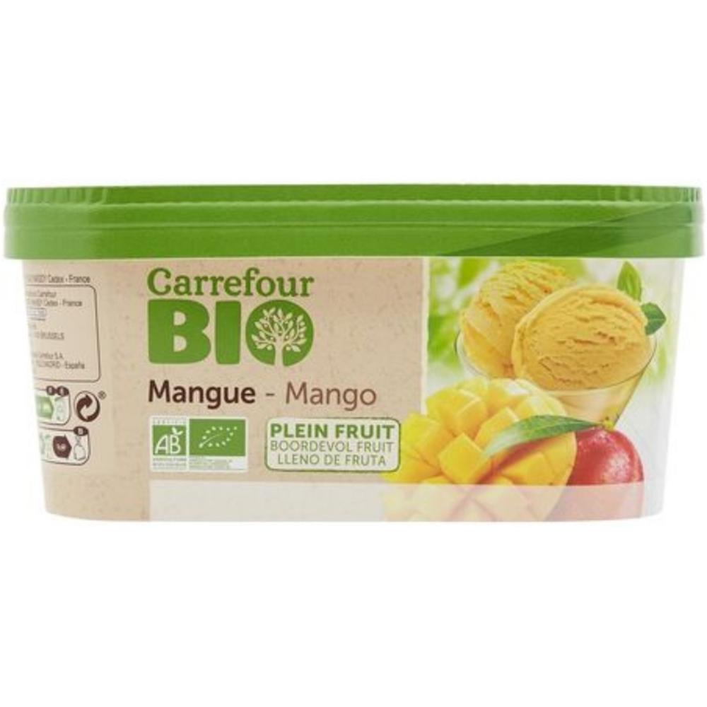 Sorbet Glace Mangue en Bac Carrefour Bio 585g