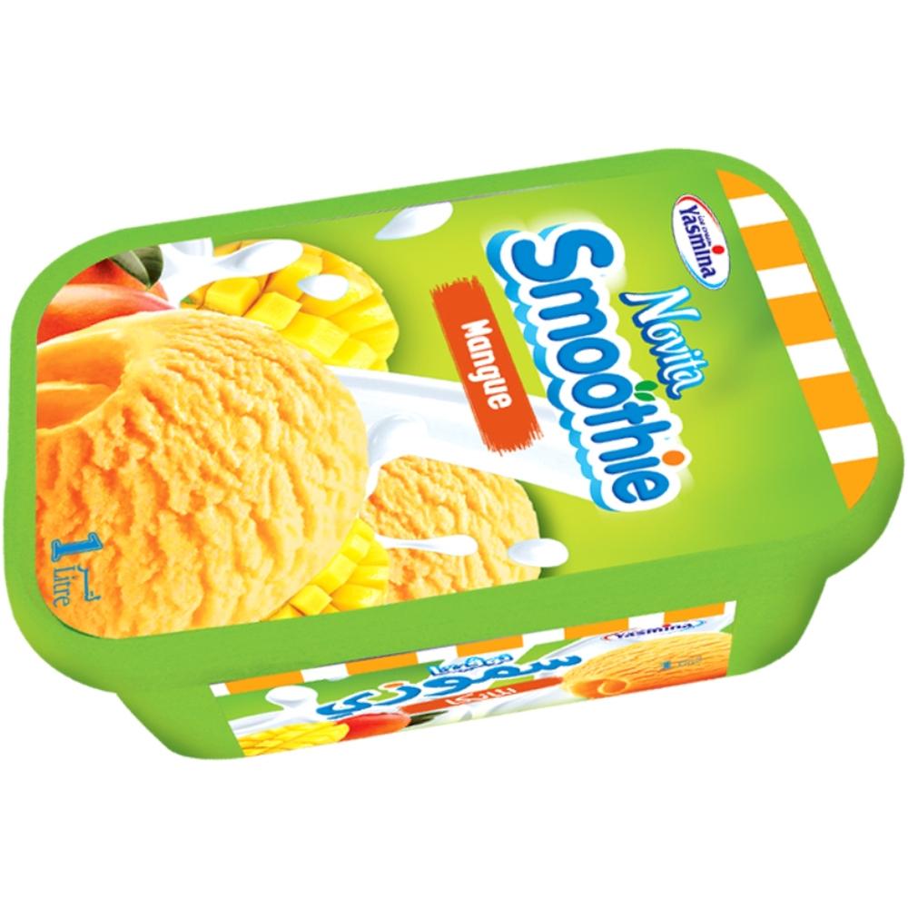 [616196] Crème Glacée Smoothie Mangue en Bac Novita 1L