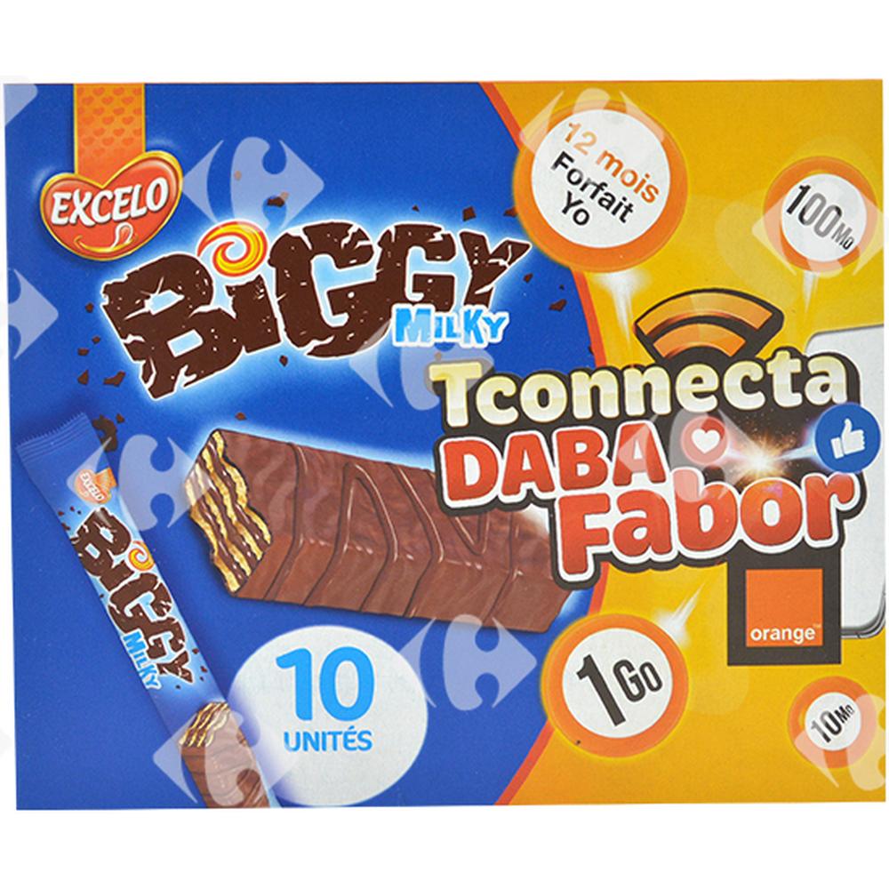 Pack Biscuits Milky Biggy 10x25g