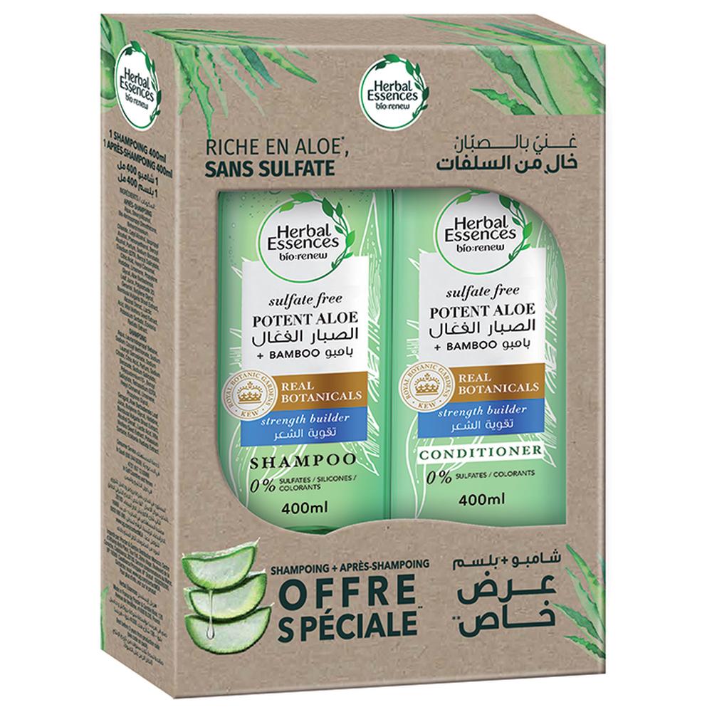 [666047] Shampoing + Après Shampooing Bambou Herbal Essences 400ml