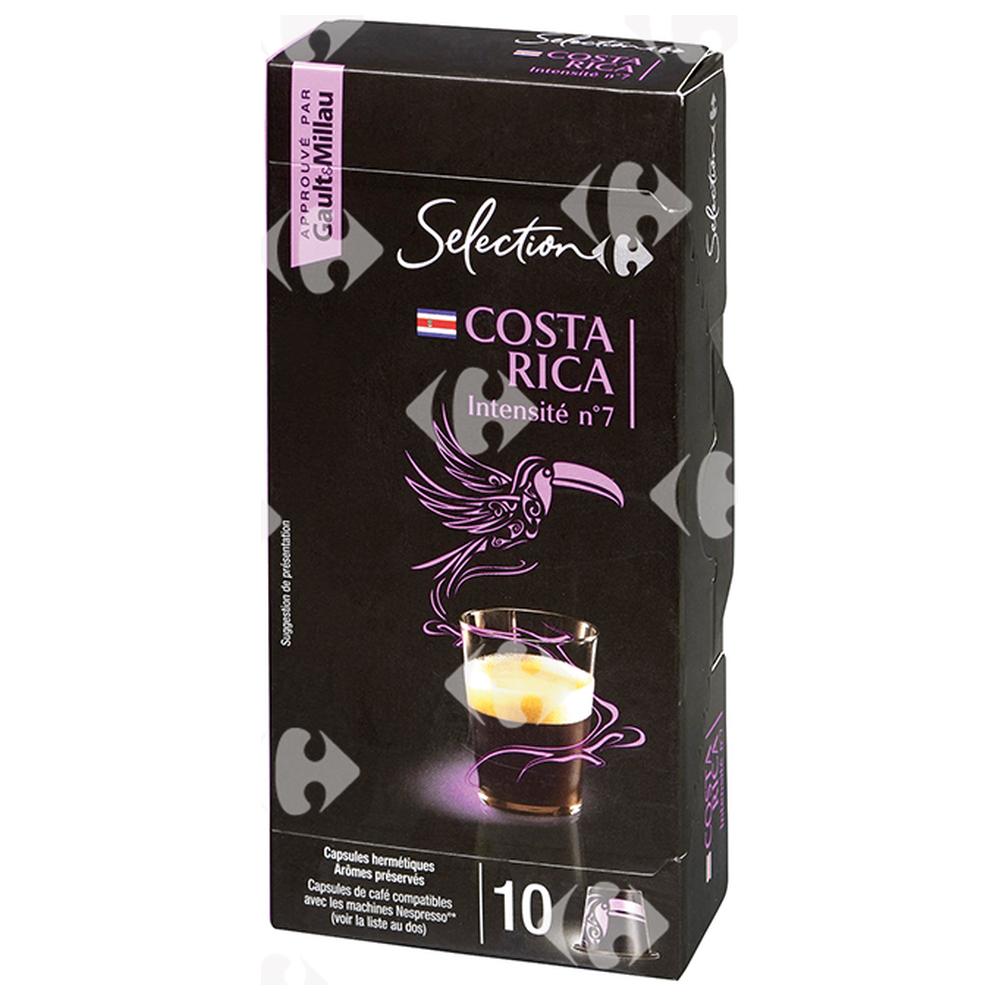 [613389] Cafe En Capsules Expresso Costa Rica Carrefour Select intensité 7 x 10 capsules
