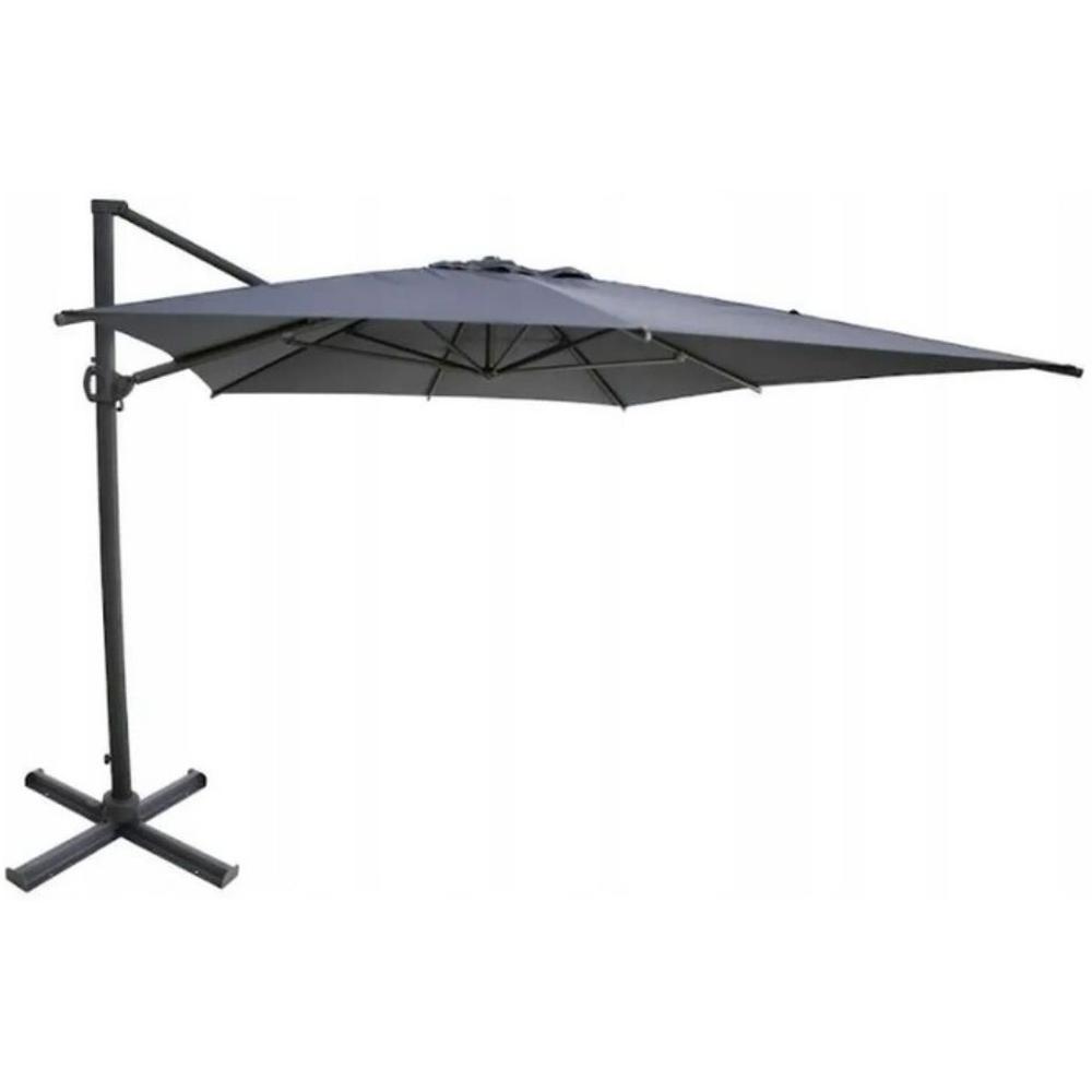 Parasol Ronda Mat et Baleines en Aluminium L328 x P400 x H280cm