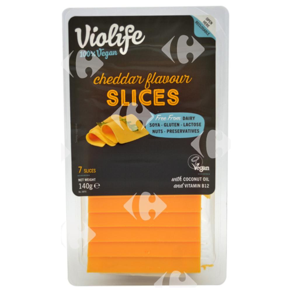 [658401] Cheddar vegan en tranches Violife 140g