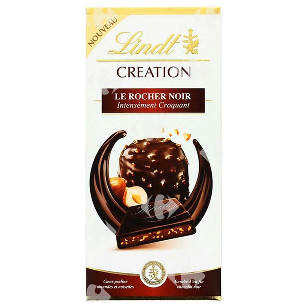 [678993] Tablette Chocolat Rocher Noir Creation Lindt 150g