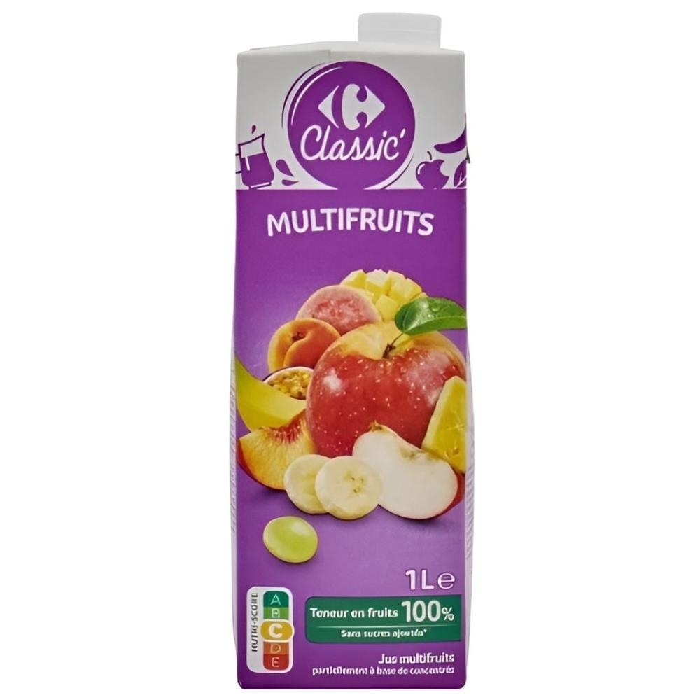 [720187] Jus 100% Multifruits Carrefour 1L