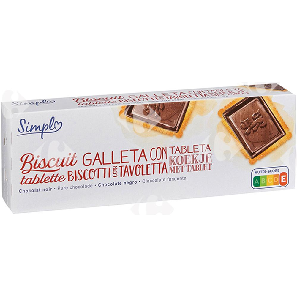 Biscuit Tablette Chocolat Noir Carrefour Blanc 150g