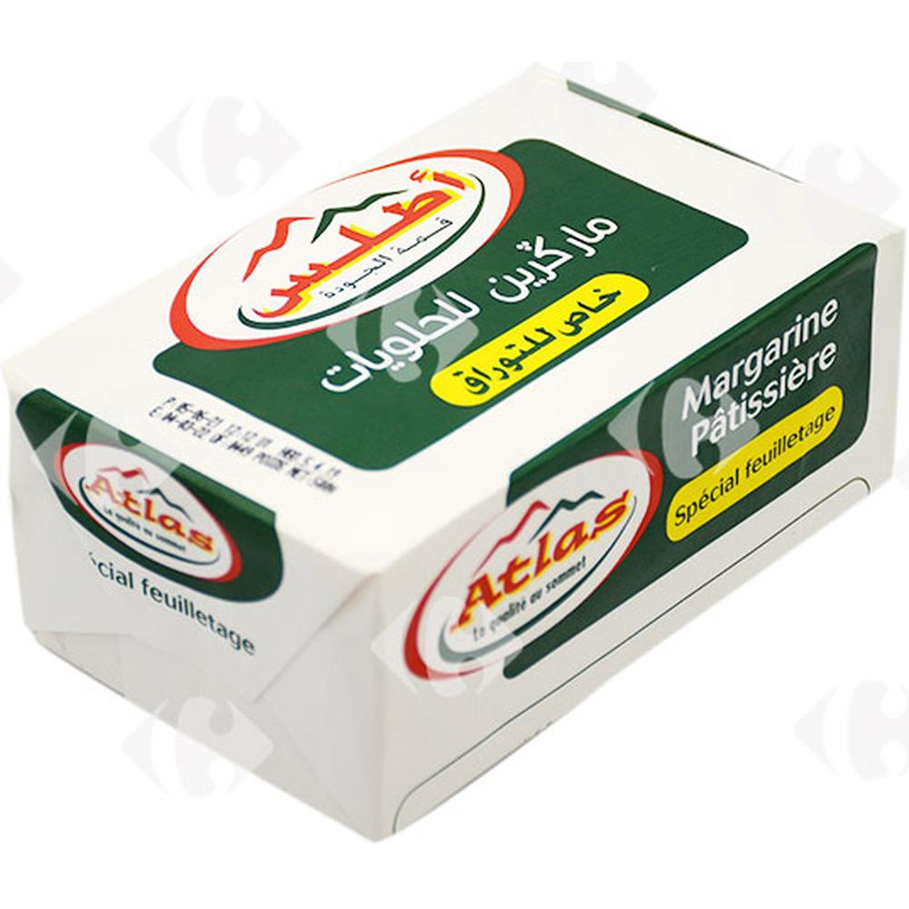 Margarine Patissière en Plaquette Atlas 500g