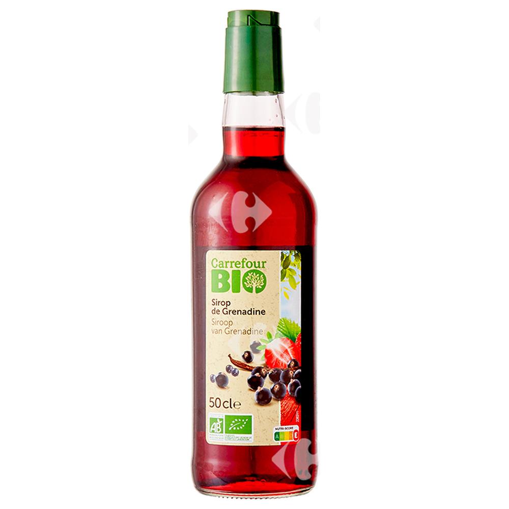 [627070] Bouteille De Sirop De Grenadine Carrefour Bio 50cl