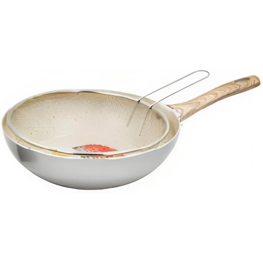 Friteuse en Granite avec Panier Manche en Bois 26cm