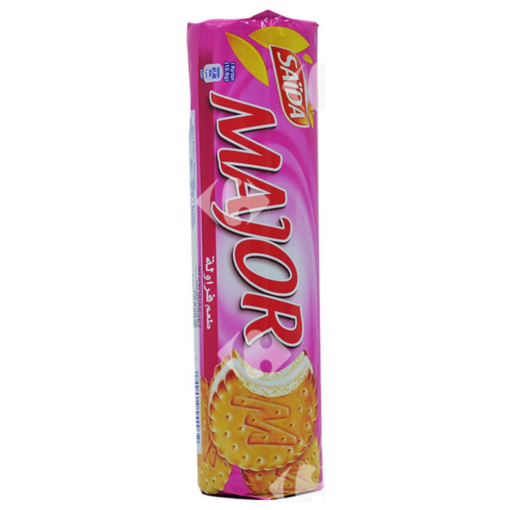 [606111] Biscuits Sandwich Fraise Major Saida 150g