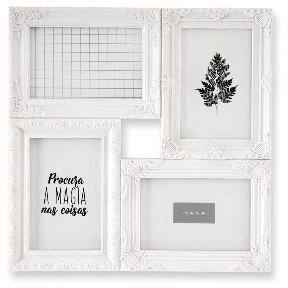 Cadre Photo Blanc Kasa 33,5x33,5cm