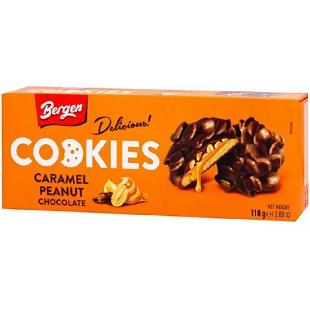 [696584] Biscuits Cookies au Caramel et Cacahuètes Bergen 110g